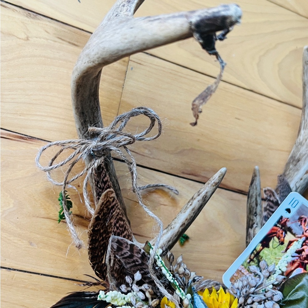 Authentic antler art made by me western home decorone of a kind statement piece - Picture 6 of 15